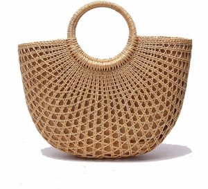 JOLLQUE Handwoven Womens Straw Tote Bags