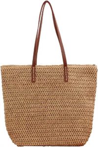 QZUnique Hand-woven Straw Bag