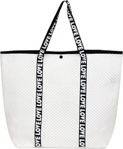 ASUHO Women's Tote Handbags,Mesh bag Fashion Beach Bags Travel Bags Ladies Bag for Shopping Duty Bag with Long Handles