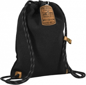 LOCTOTE Flak Sack II - The World's Toughest Theft-Resistant Drawstring Backpack Anti-theft Portable Safe Slash-Proof